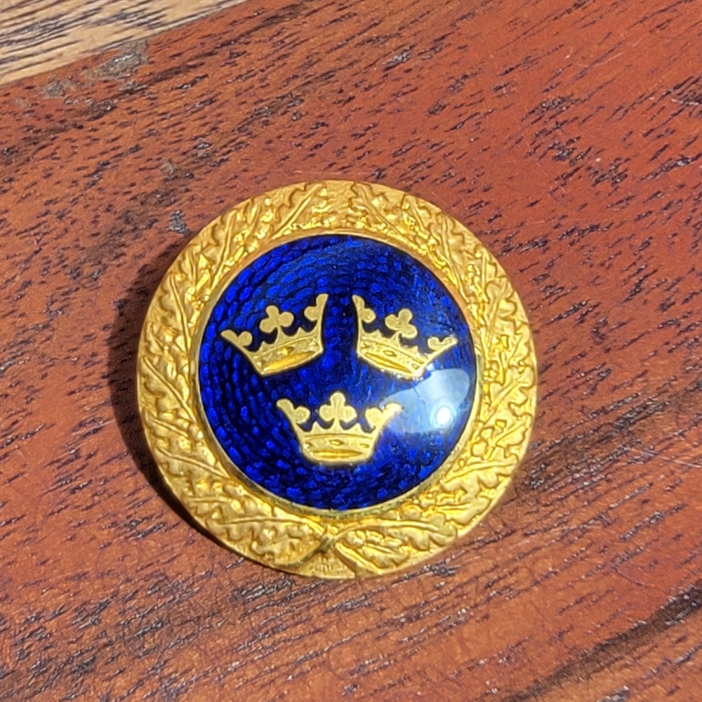 Sporrong & Co Stockholm Sweden 3 Crowns Brooch